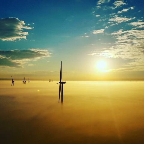 windmill above the clouds